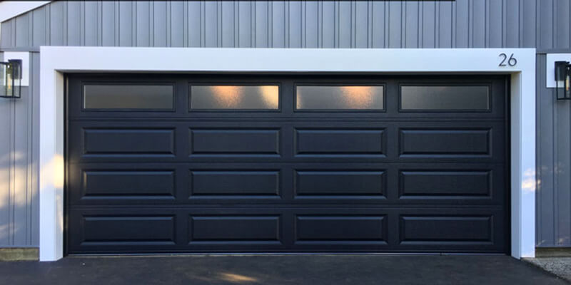 Black Garage Doors with Windows - Supreme Garage Door Repair